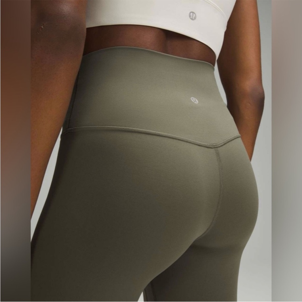 Lululemon Align High Rise 25” Leggings Muted Olive Green Size 4 - Picture 3 of 12